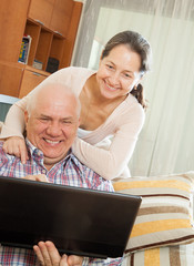 Wall Mural - mature woman with  husband