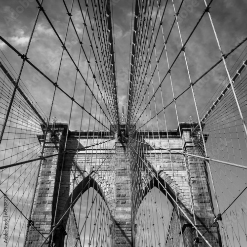 Naklejka na drzwi Brooklyn bridge, New York City