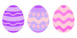 Drei Eier gewellt
