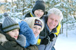© aletia2011 - Happy family in winter outdoors