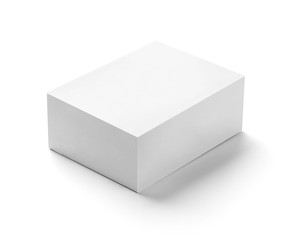 Wall Mural - white box container template blank package