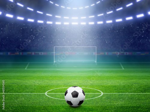 Plakat na papierze fotorealistycznym Stadion piłkarski