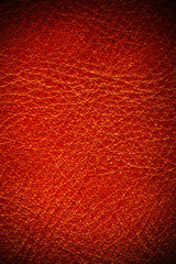 Wall Mural - Red textured leather grunge background closeup