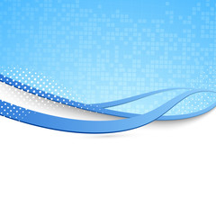 Wall Mural - Blue swoosh background - modern wave concept