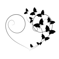 Wall Mural - butterflies design