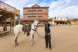 Sheriff and Horse at Mini Hollywood  Almeria Andalusia Spain