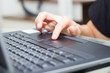 © ppplasterz - One female hand on the laptop