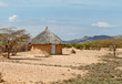 Traditional african huts in Kenya