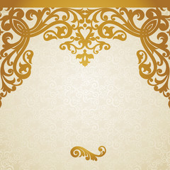 Wall Mural - Vector seamless border in Victorian style.