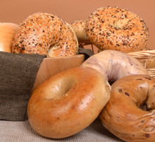 Variety Of Different Types Of Bagels