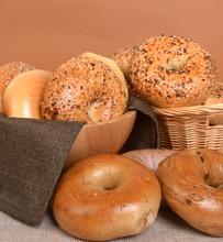 Variety Of Different Types Of Bagels