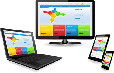 Wall Mural - responsive web design concept