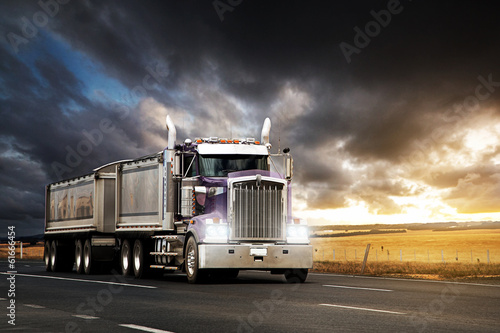 Naklejka na meble Road Train