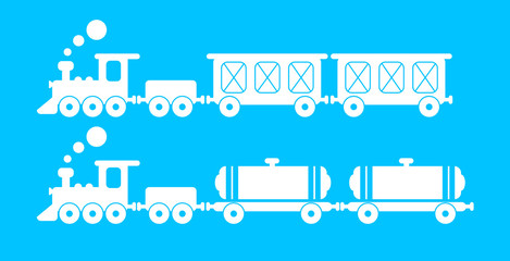 freight train with wagons