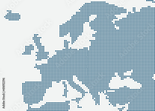 Obraz mapa Europy   kropkowana-mapa-europy