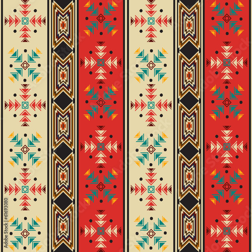 Plakat na papierze fotorealistycznym Wzór w stylu navajo