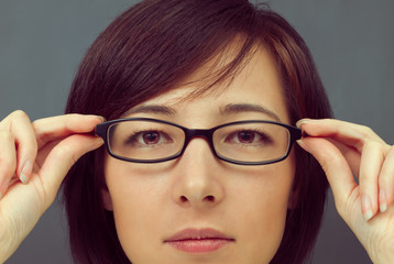 Sticker - Portrait of woman in glasses