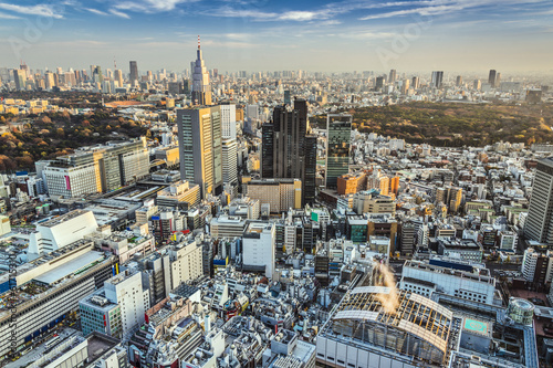 Tapeta ścienna Tokio cityscape