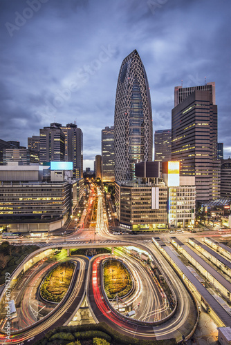 Tapeta ścienna Tokio cityscape