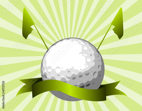 Obraz na płótnie canvas dwuczęściowy "dyptyk" Piłka golfowa