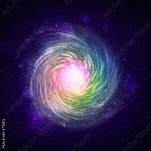Naklejka samoprzylepna Ilustracja galaktyki spiralnej