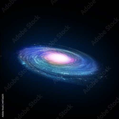 Naklejka samoprzylepna Ilustracja galaktyki spiralnej