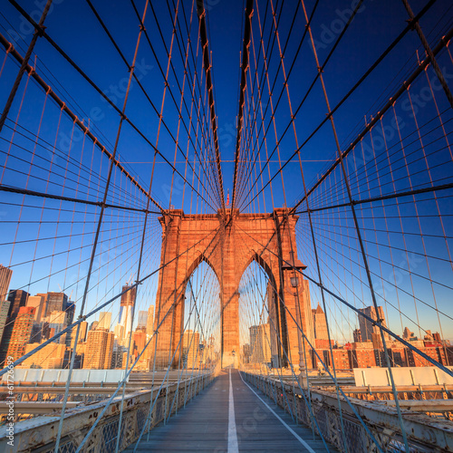 Naklejka dekoracyjna Brooklyn Bridge at sunset