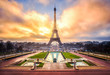Leinwandbild Motiv Eiffelturm in Paris