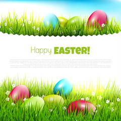 Canvas Print - Easter greeting card