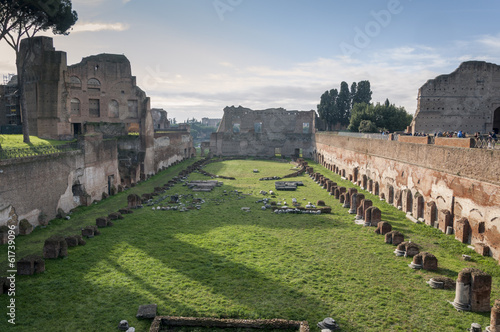 Fotografia, Obraz Hippodrome of Domitian on the Palatine Hill, Rome, Italy