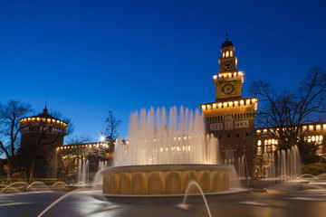 Wall Mural - Sforzesco castle in Milan