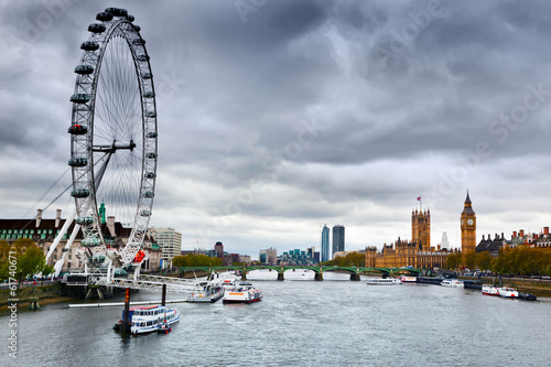 Fotomural Londres, Inglaterra, el horizonte de Reino Unido