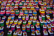 © elhielo - Bus figurines for sale at Chichicastenango market Guatemala