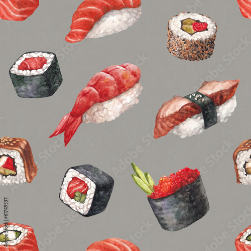 Tapeta ścienna Pyszne sushi. 