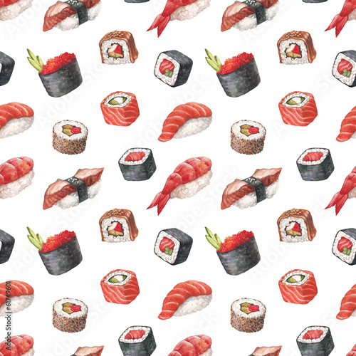 Tapeta ścienna Pyszne sushi. 