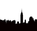 Fototapeta Nowy Jork - New York Skyline - Vector