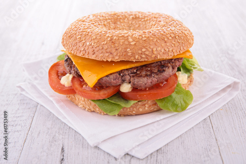 Naklejka samoprzylepna Hamburger