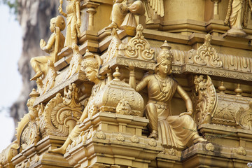 Sri Subramaniar Temple Exterior Closeup