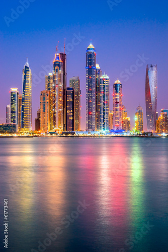 Naklejka dekoracyjna Dubai Marina. UAE.