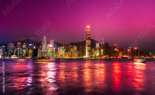 Naklejka samoprzylepna Hongkong.