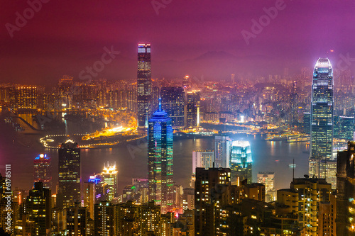 Board z aluminiowym obramowaniem Hongkong.