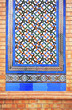 Zócalo de azulejos, pilastra, arquitectura española