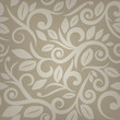 © sjhuls - Tan beige or cream floral seamless background