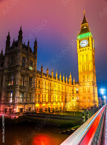 Obraz na płótnie canvas Big Ben i dom parlamentu, Londyn, Wielka Brytania.