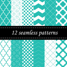 Twelve Seamless Geometric Patterns