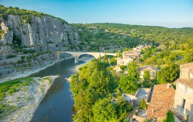 Fototapete - Balazuc en Ardèche, plus beau village de France