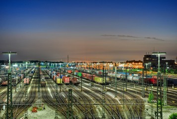 Fototapete - Maschen Rangierbahnhof