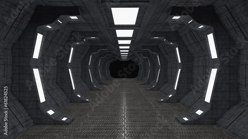 Board z aluminiowym obramowaniem Futurystyczna architektura wnętrz