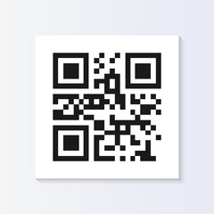 qr code tag illustration