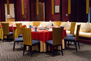 Chinese style dinner table